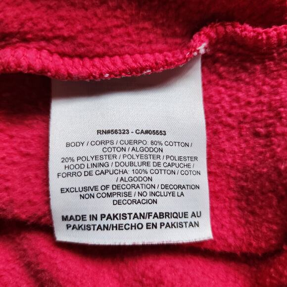 Nike Pullover Sweatshirt Womens Size Large Hoodie Spellout Pink Drawstring - Picture 8 of 9